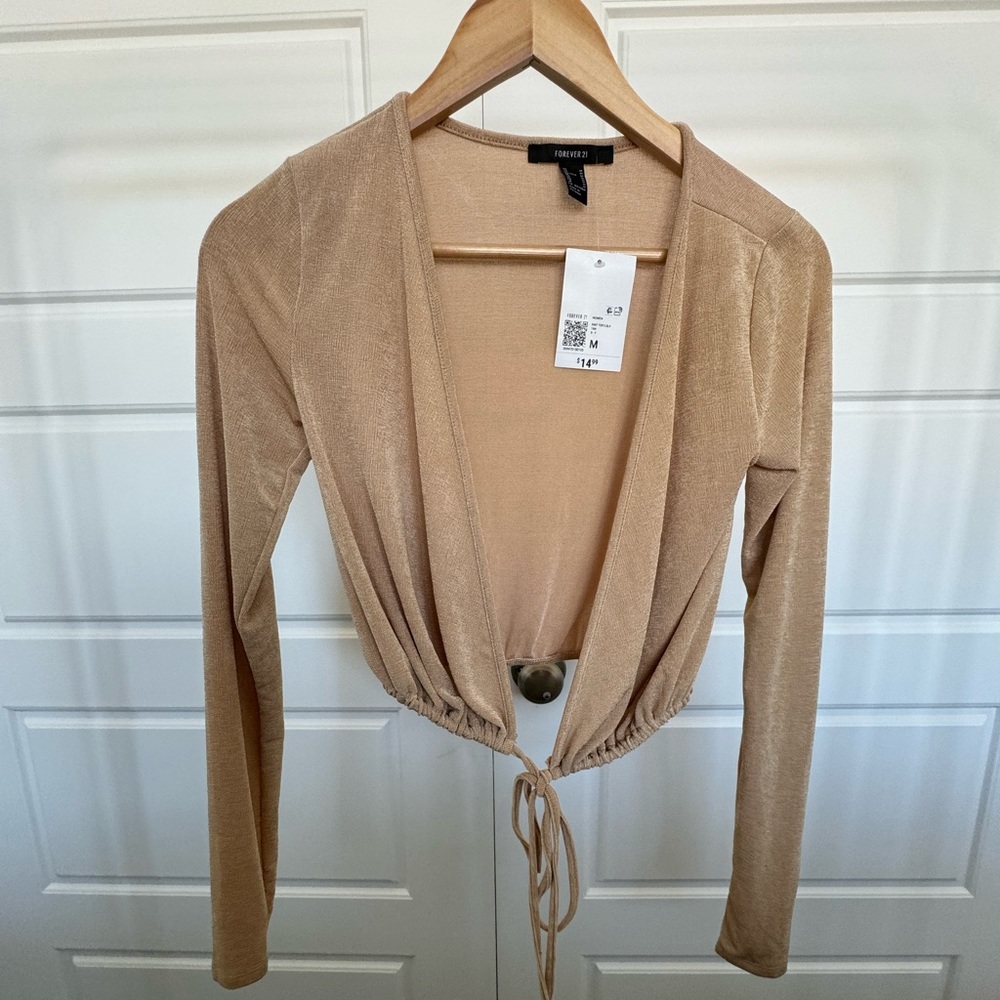 NWT gold shimmer top